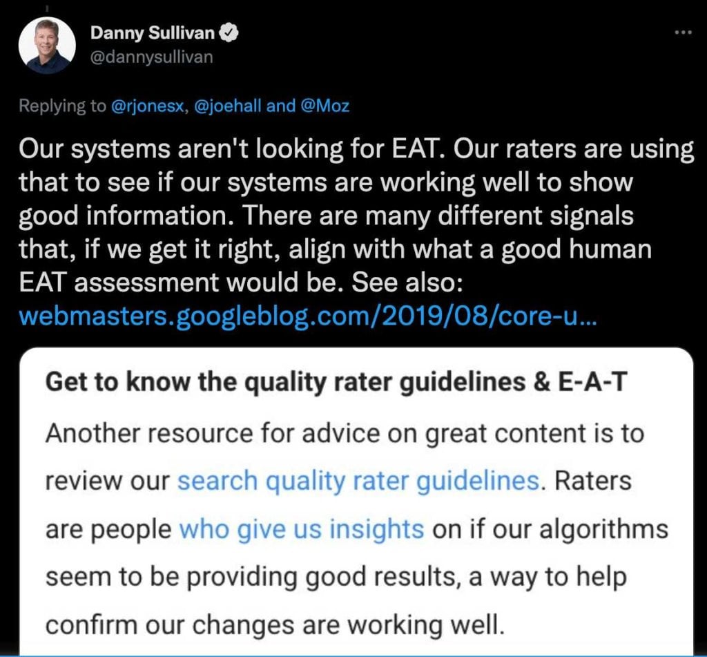 what is eat in seo