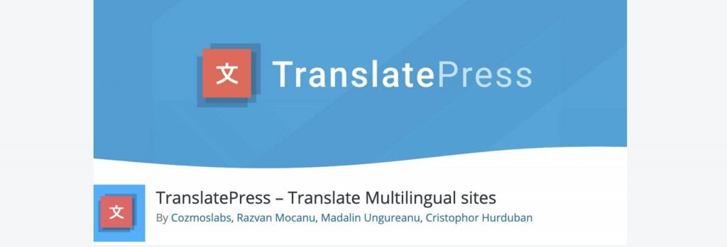 TranslatePress WordPress plugin billboard