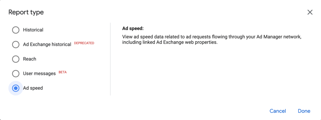 ad speed