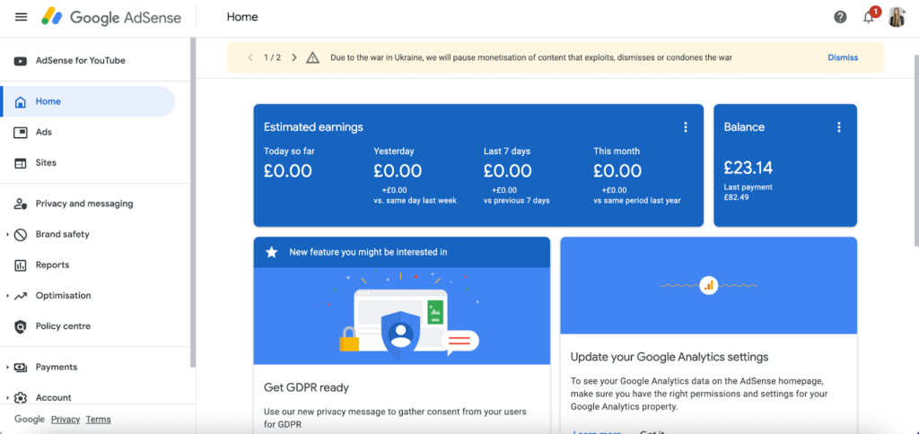 google-adsense-dashboard