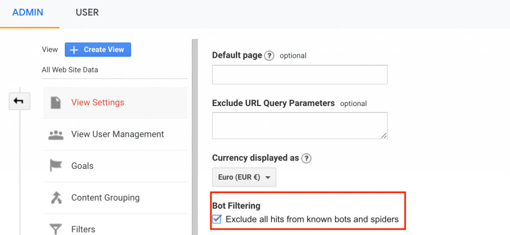 remove bot traffic from google analytics 2