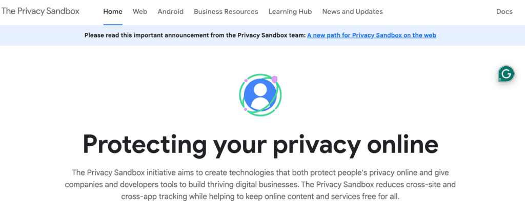 the privacy sandbox